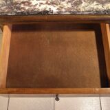 Art Deco walnut bedside table