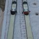 Vintage pair of wooden skis from the 1960s - Cabanon