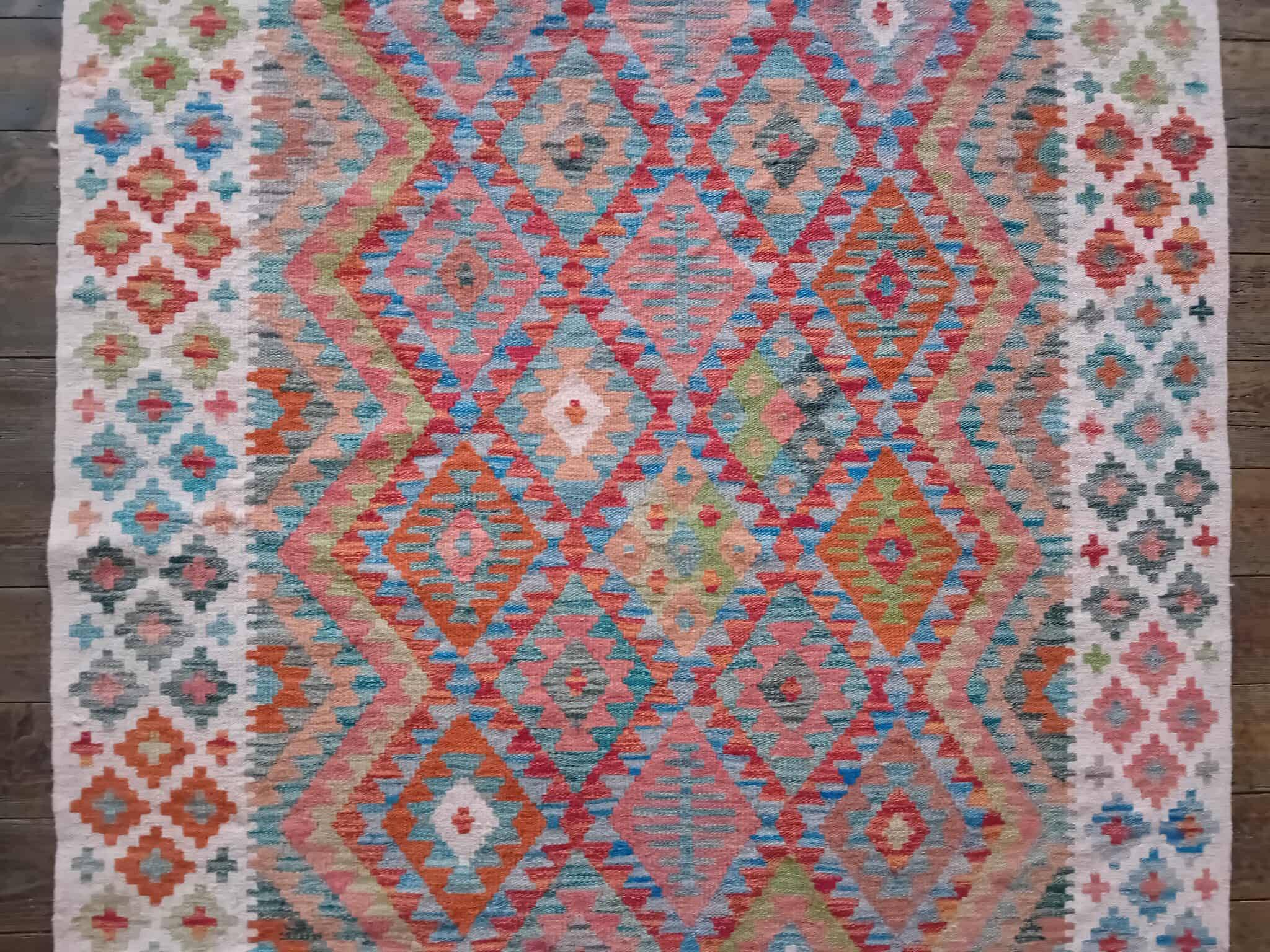 Handmade Afghan Kilim 19x121cm