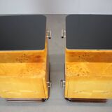 Pair of bedside tables mid-century by Jindřich Halabala, Czechoslovakia, 1950s