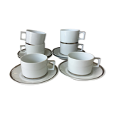 Cups Berry Lourioux porcelain from Limoges