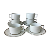 Cups Berry Lourioux porcelain from Limoges