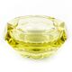 Art Deco ashtray, crystal, Czechoslovakia, 1950s