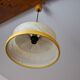 "Cocoon" pendant light, resin and pine, Italy, 1970