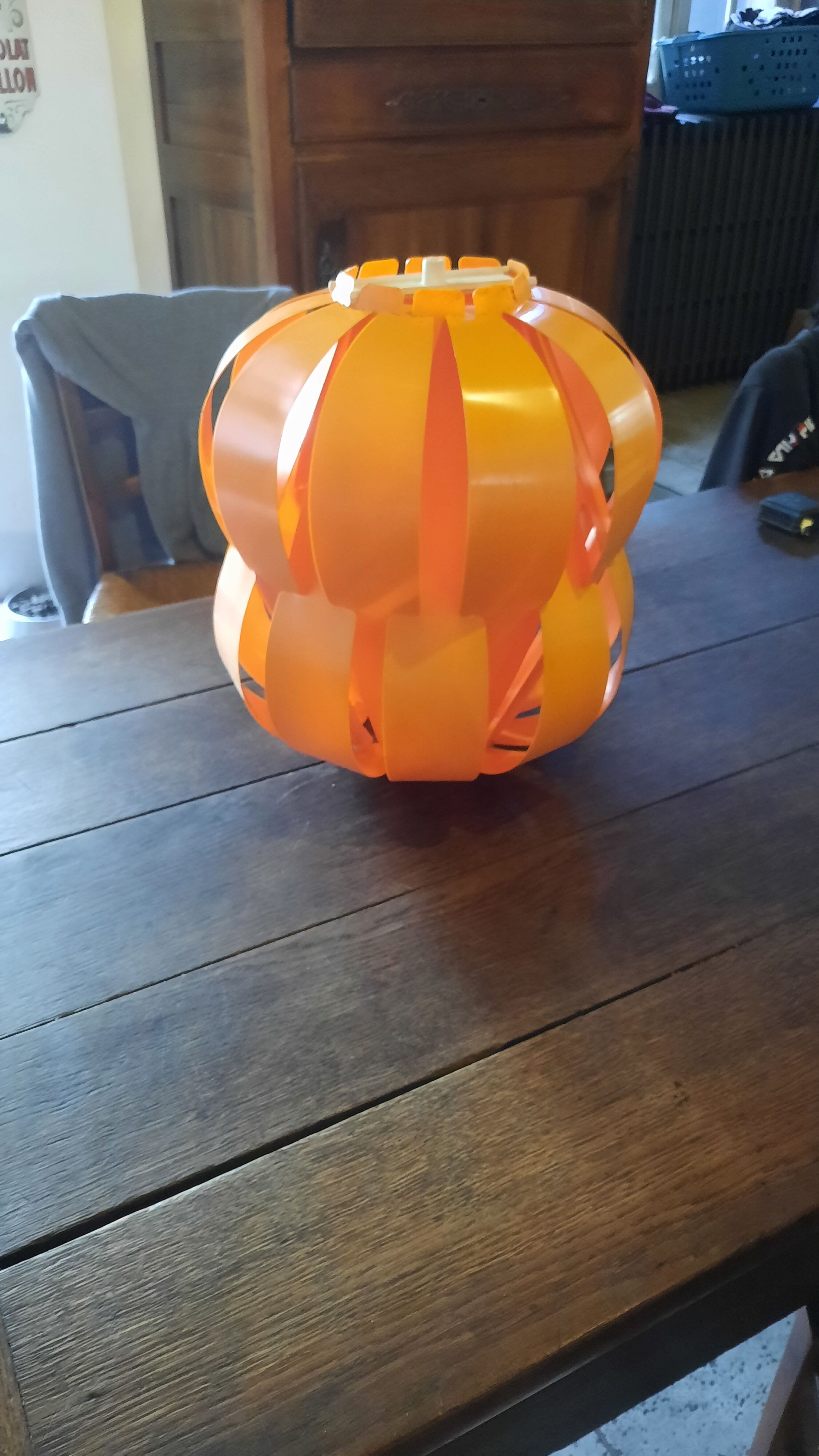 Orange 50s/60s lampshade