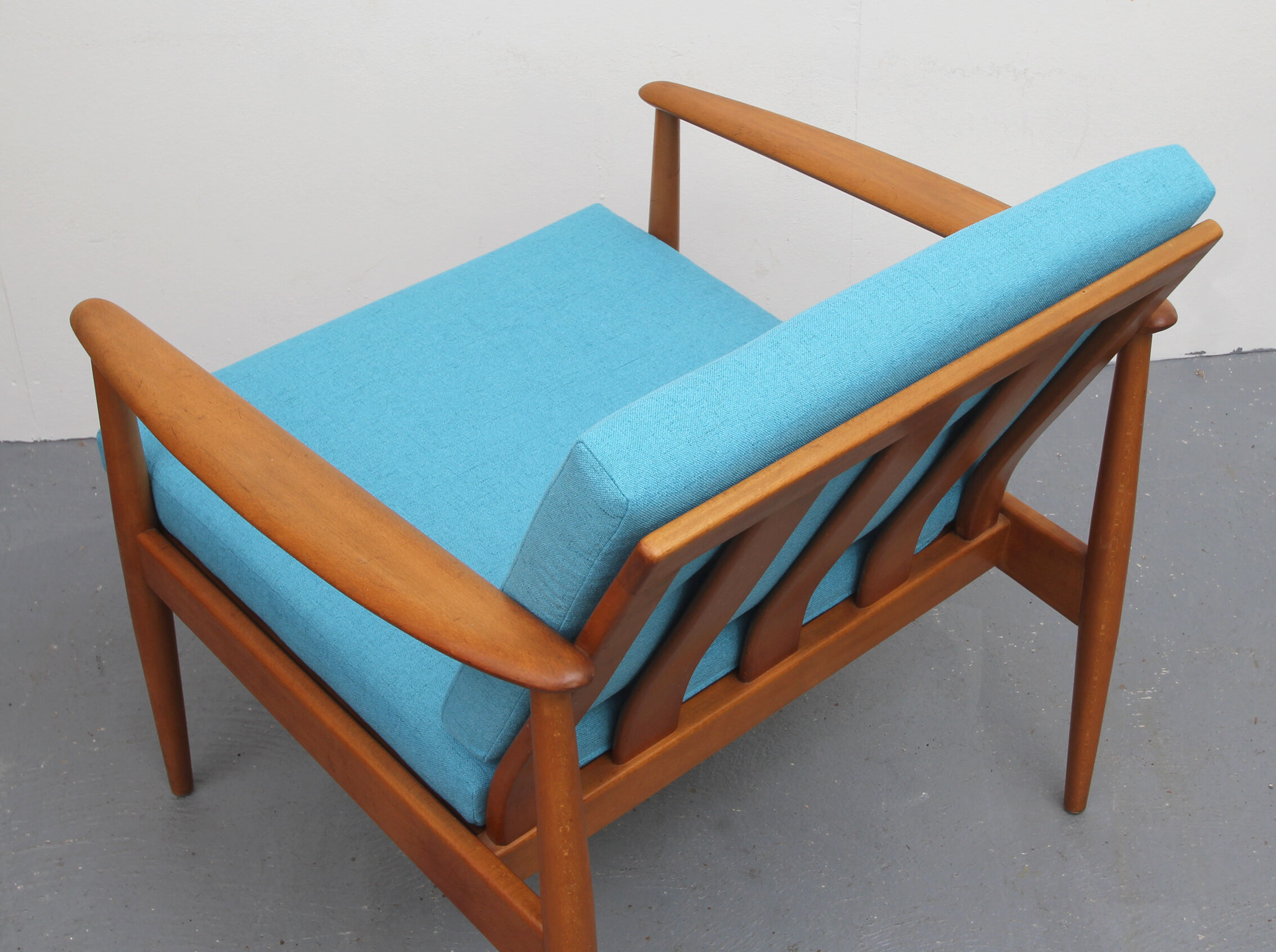 Armchair in light blue from the 1960s