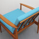 Armchair in light blue from the 1960s