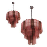 Italian Murano Style Glass Sputnik Chandelier, Set of 2 or Pair of Chandeliers