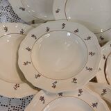 12 old Digoin and Sarreguemines soup plates