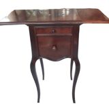 Pair of old bedside tables with flaps