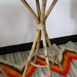 Tiki bar, rattan bar and two stools