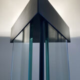 Halogen floor lamp glass and metal. 1980