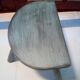 Black blue patina tripod stool