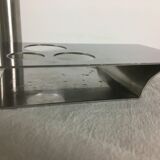 Stainless steel soliflore vase by Rémy Letang 1970