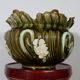 Cache-pot en faïence barbotine, art nouveau – 1920