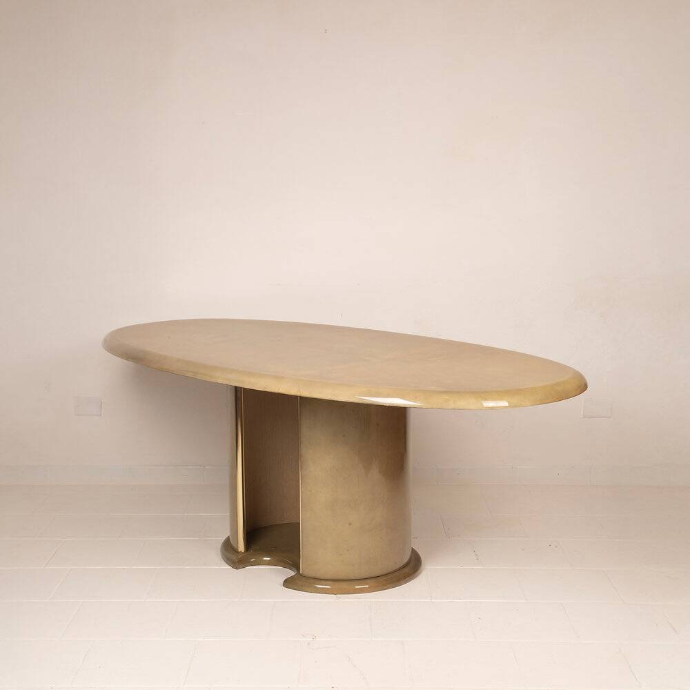 Angelo Mazzola parchment table produced by Ar.Vi Salpol