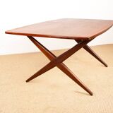 Vintage Scandinavian table, high and low, in teak by Frederik Kayser 1960.