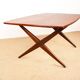 Table Scandinave Vintage, haute et basse, en Teck par Frederik Kayser 1960.