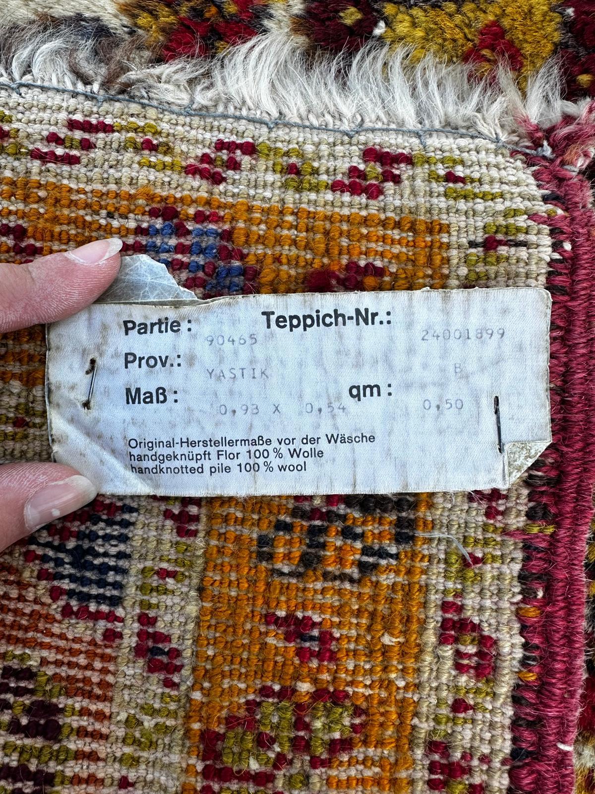 Handmade Turkish rug 50cm x 100cm