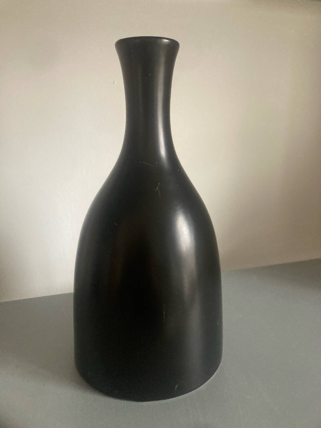 Matte black vase