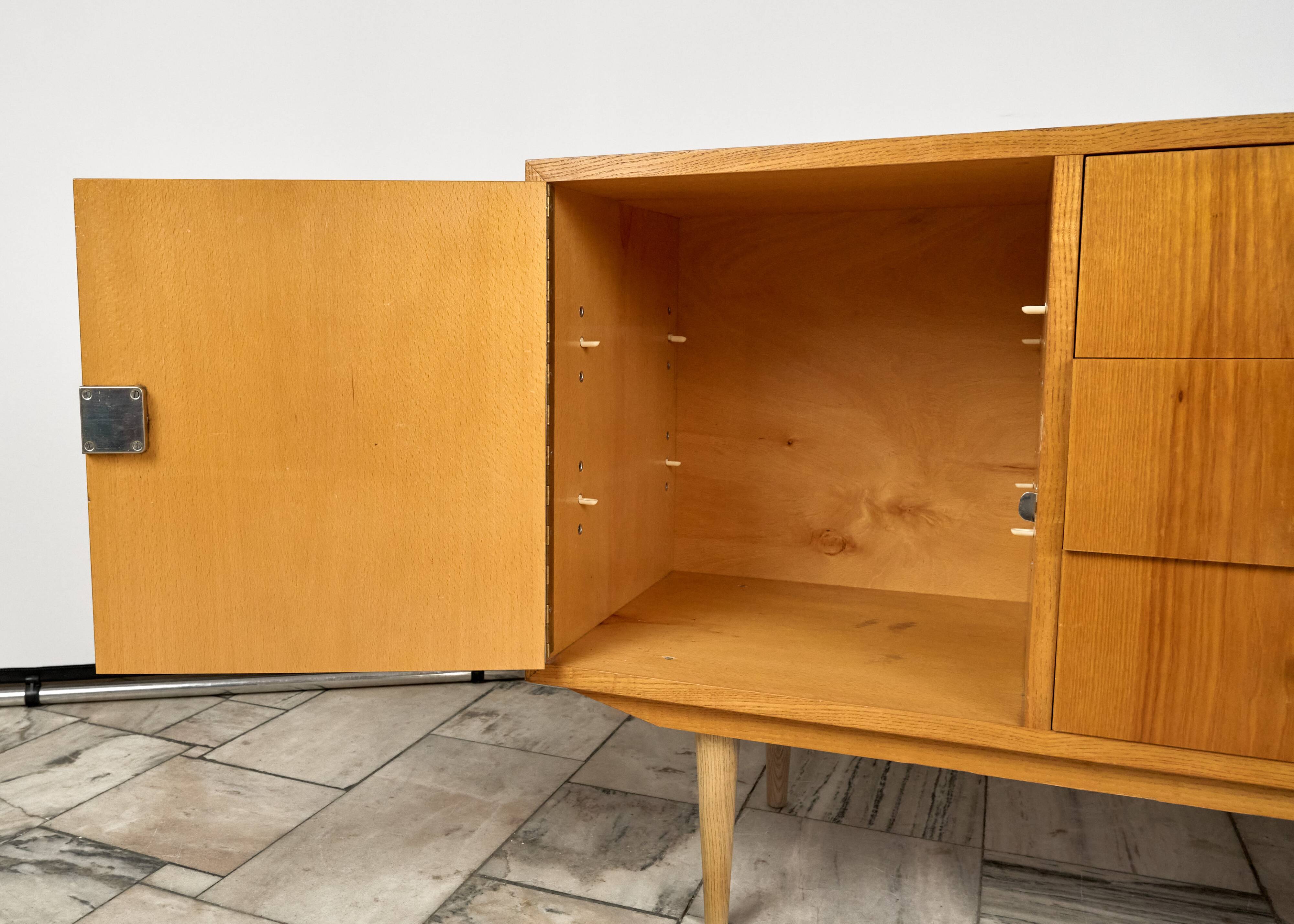 Vintage Long Sideboard, 1960s, Czechoslovakia