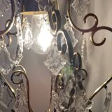 Plafonnier en cristal. Espagne, années 1950.