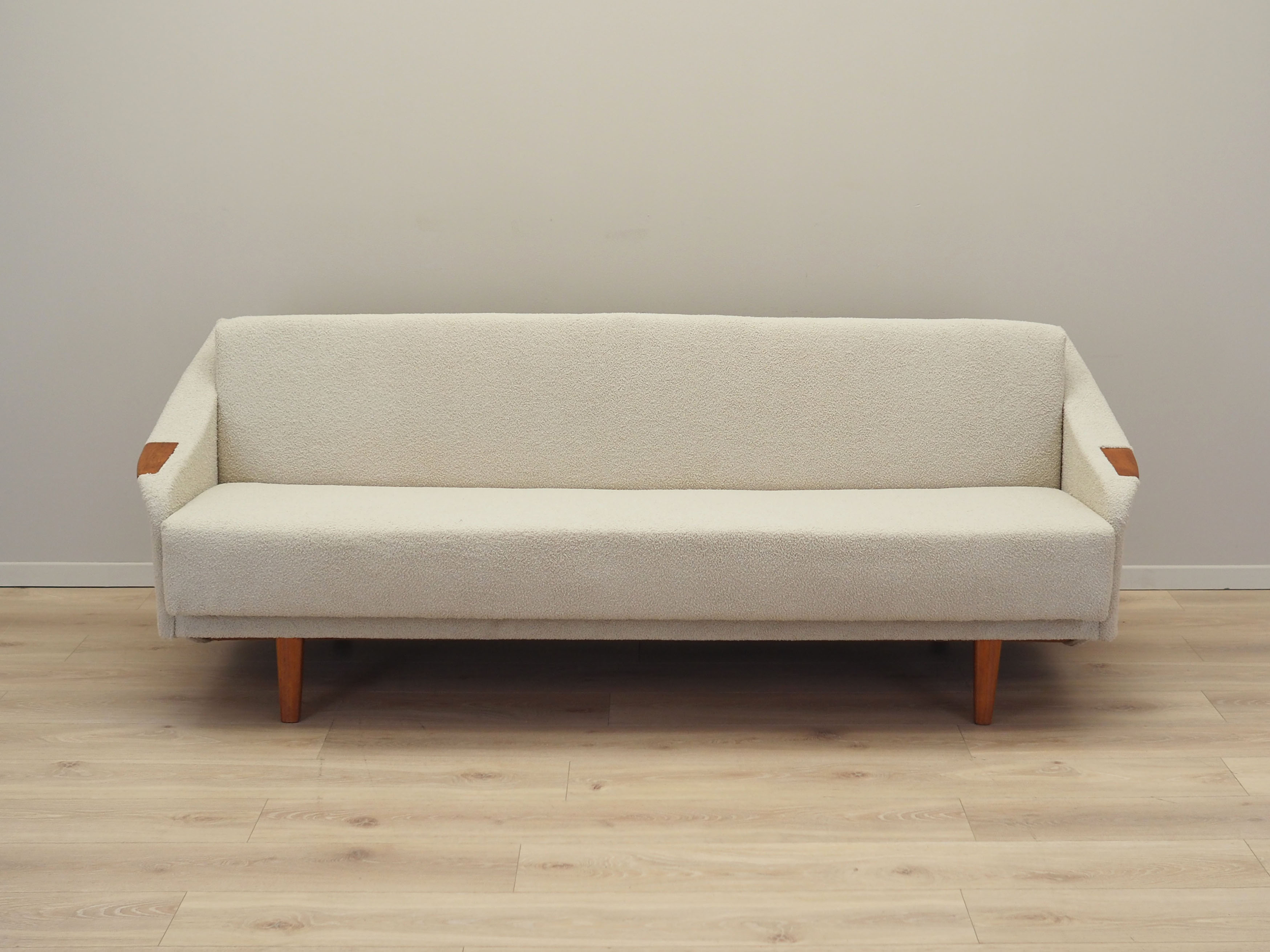 Beige sofa bed, Danish design, 1970s, manufacture: Denmark