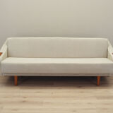 Beige sofa bed, Danish design, 1970s, manufacture: Denmark