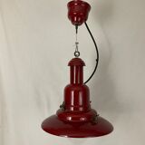 Suspension uccello rouge style lampe pecheur