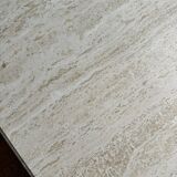 Light beige travertine square coffee table
