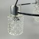 60s 70s lamp fixture ceiling lamp chandelier glass chrome space age
