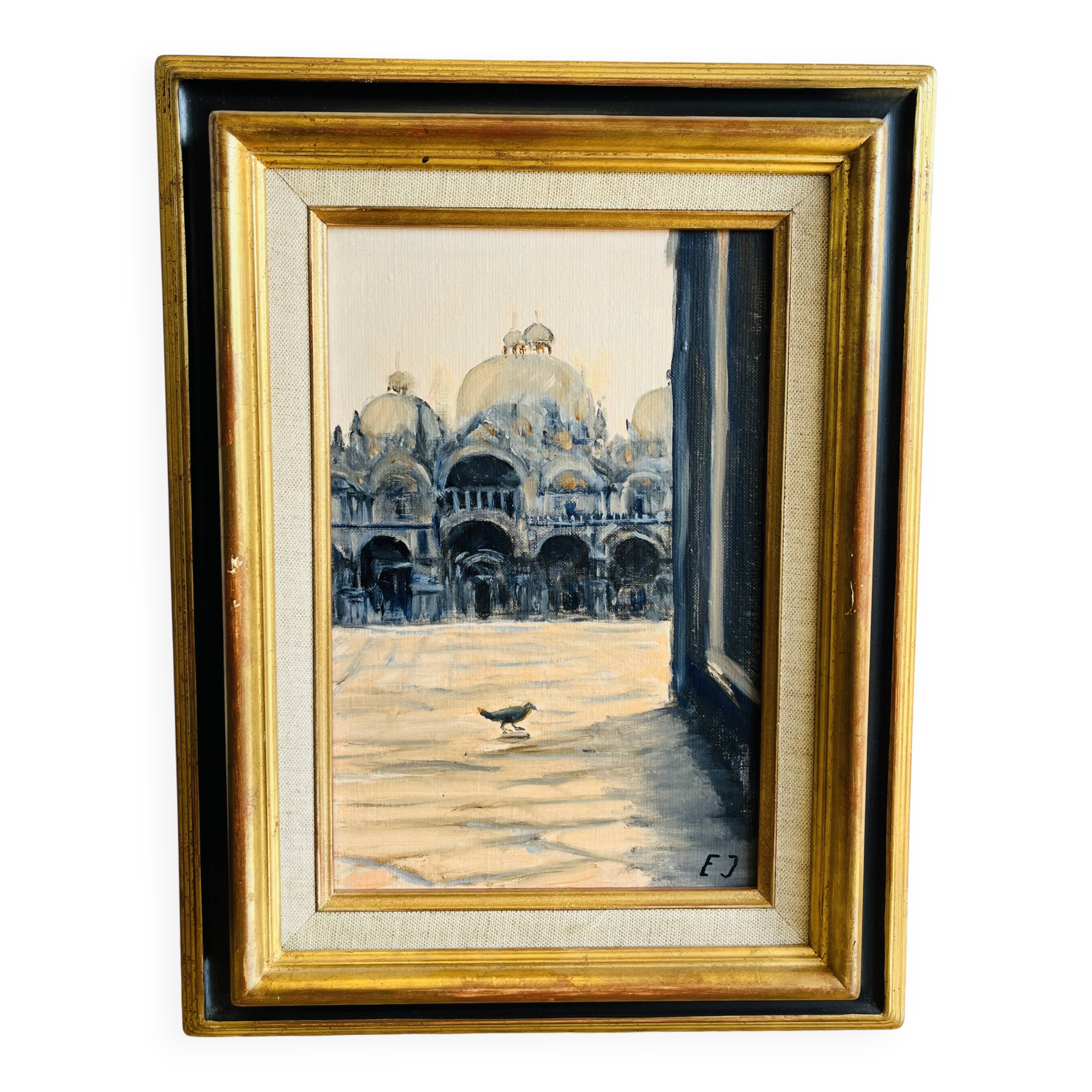 Oil painting on canvas eric jeandupeux