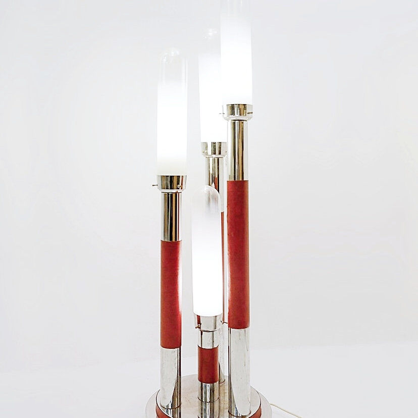 Lampadaire vintage Space Age – Carlo Nason pour Mazzega (1970)
