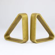 Carl Aubock III Pair of Triangular Bookends in Gilded Iron 5443, Vienna/Austria, 1970s