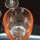Set of 4 antique pink stemmed glasses Luminarc