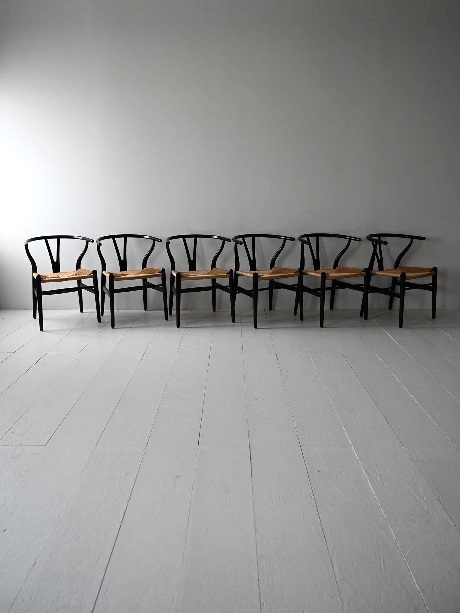 Set of 6 CH24 chairs by Hans Wegner