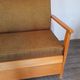 Tamara sofa bed in ash and fabric by F. Aplewicz for Lad, Polish Vintage 1950