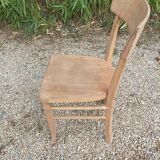 Luterma style air-gummed solid wood bistro chair