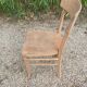 Luterma style air-gummed solid wood bistro chair