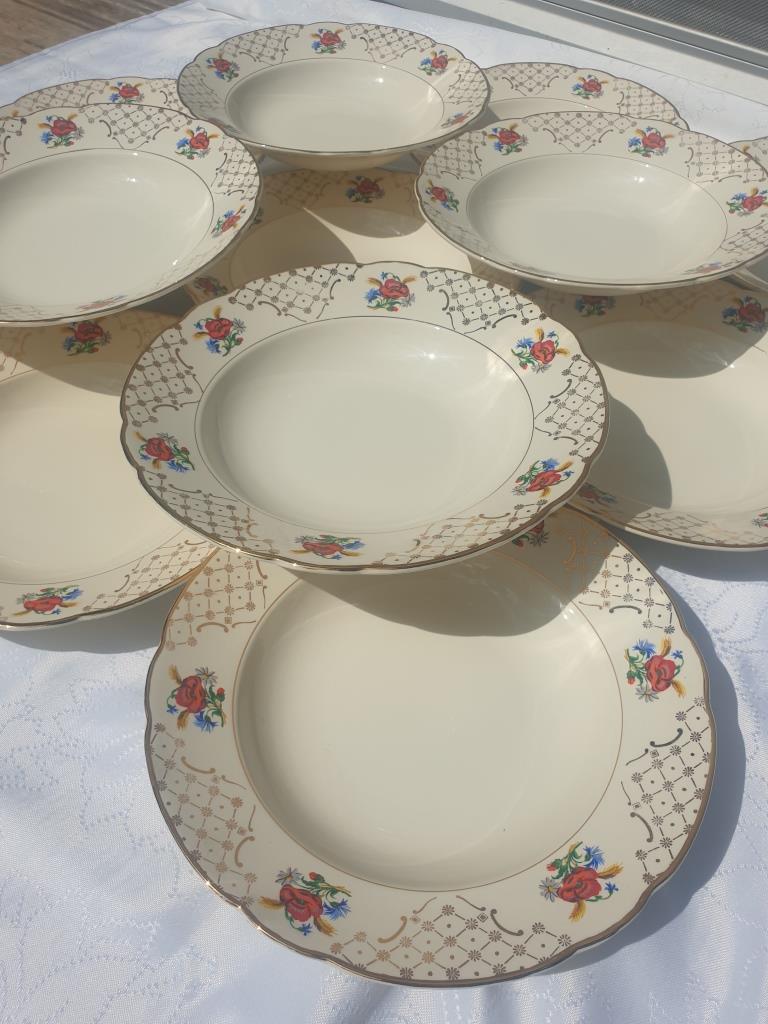 Set 12 hollow plates Villeroy & Boch 1950