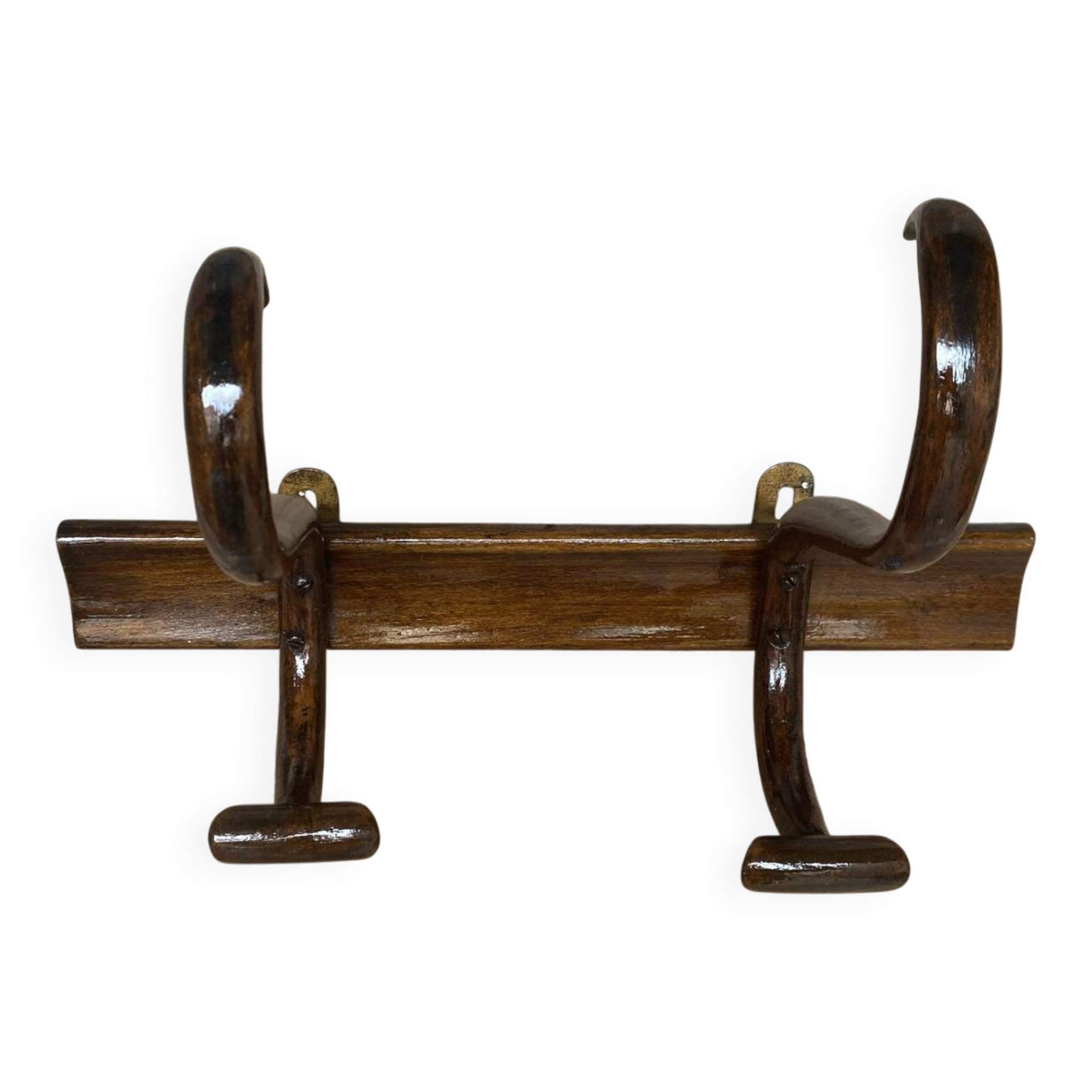Antique Coat Rack THONET BAUMANN Curved Wood 1900 Vintage