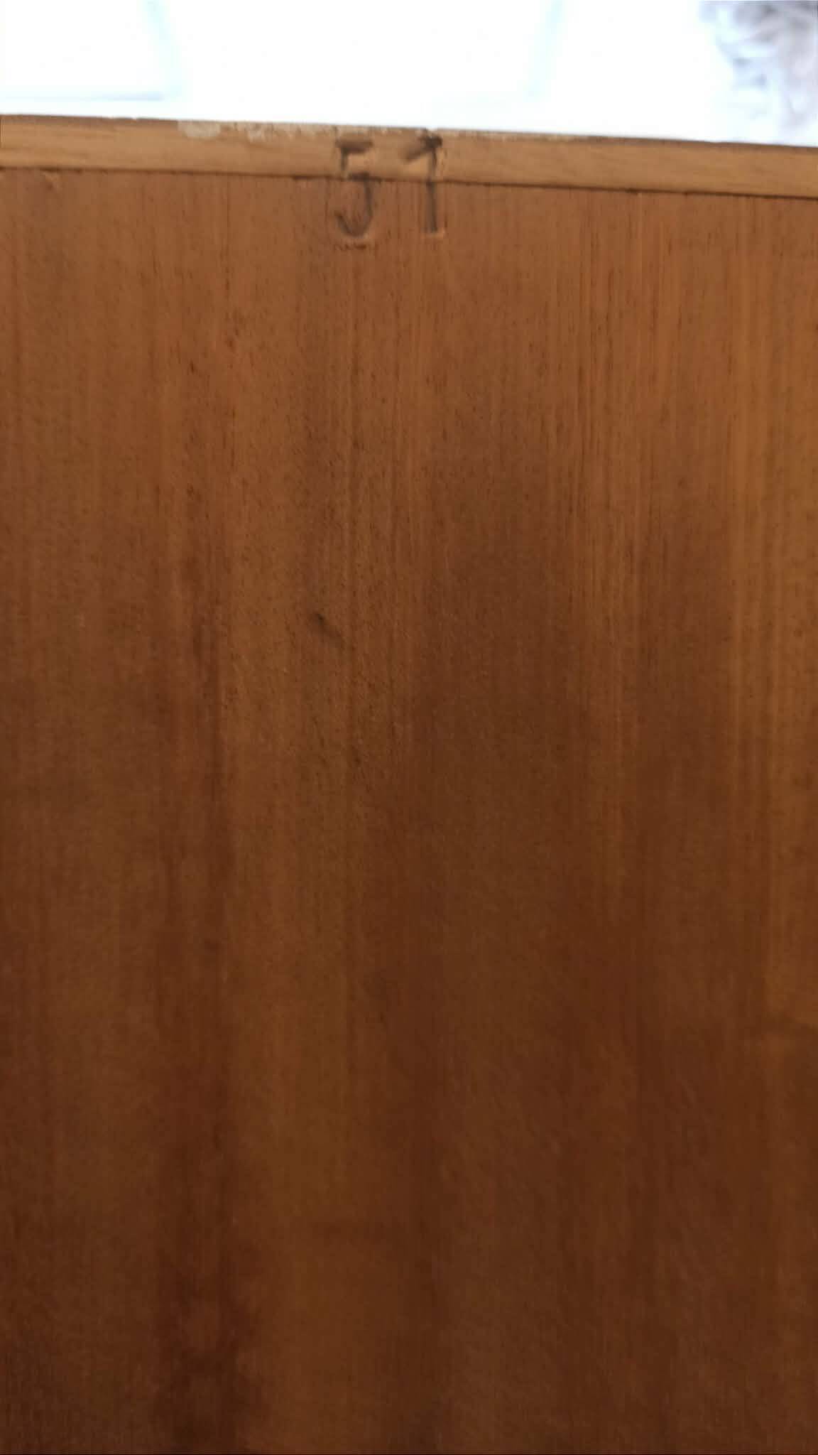 Double teak cabinet from the 1950s by Hans Wegner for RY Mobler, height 180 cm.