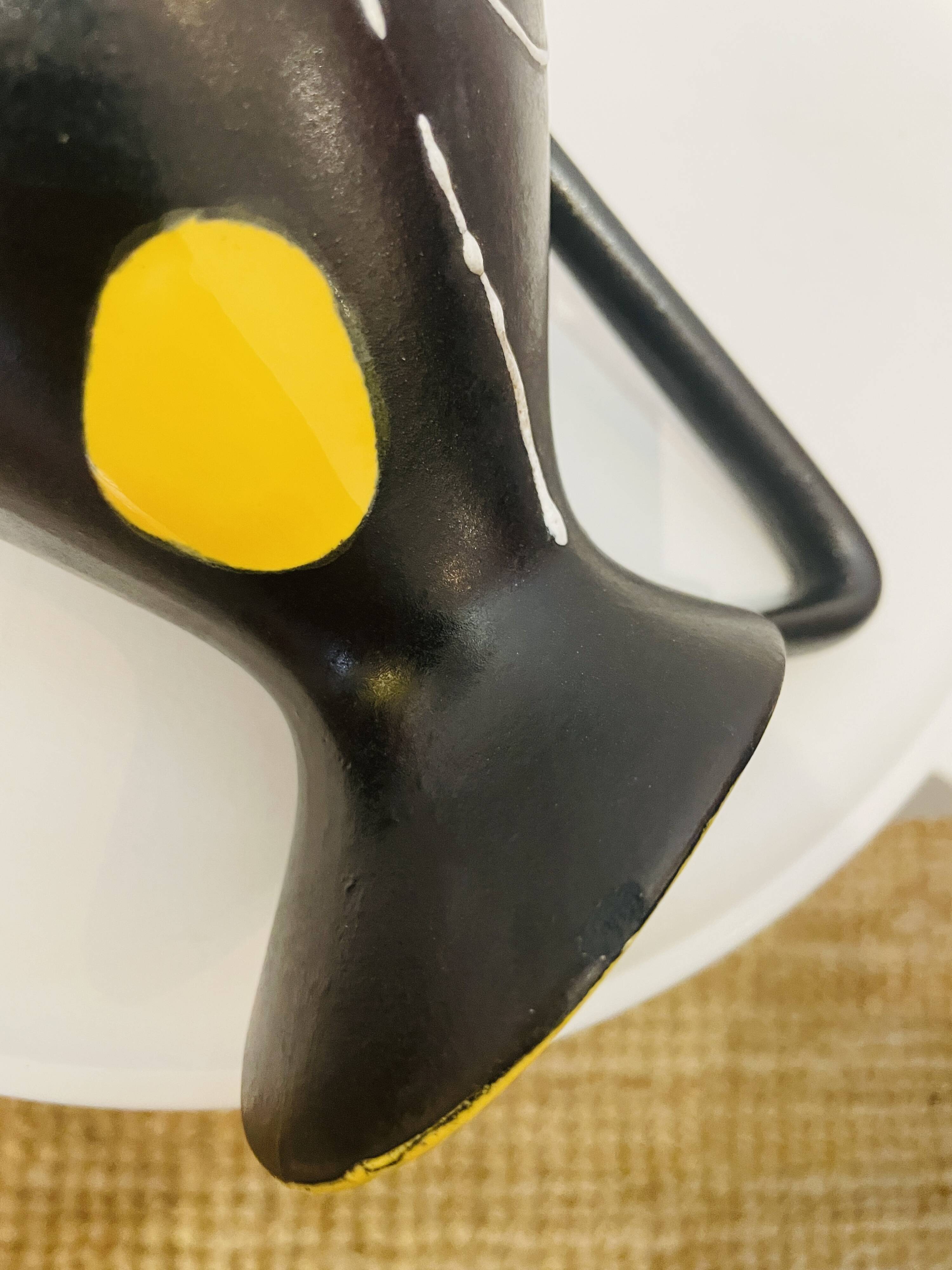Ceramic pitcher from the 50s - Poët-Laval earthenware factory