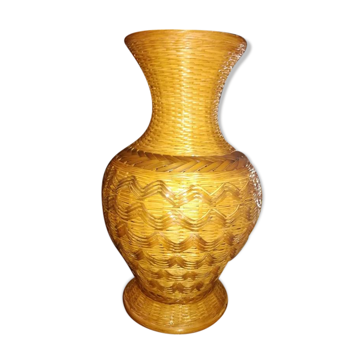 Rattan vase
