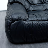 Black leather sofa, 70, two places