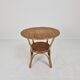 Italian Wicker and Rattan Coffee Table, 1970s