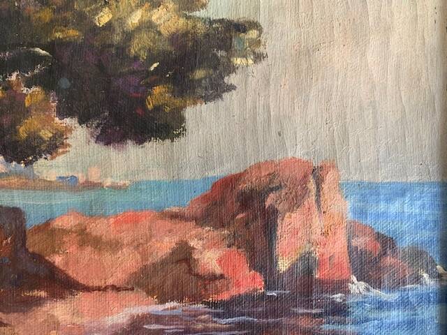 Southern landscape painting, signed oil painting, 1930