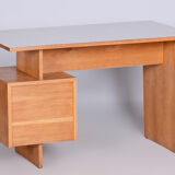 Oak desk by Bohumil Landsman for Umakart Czechia 1950s