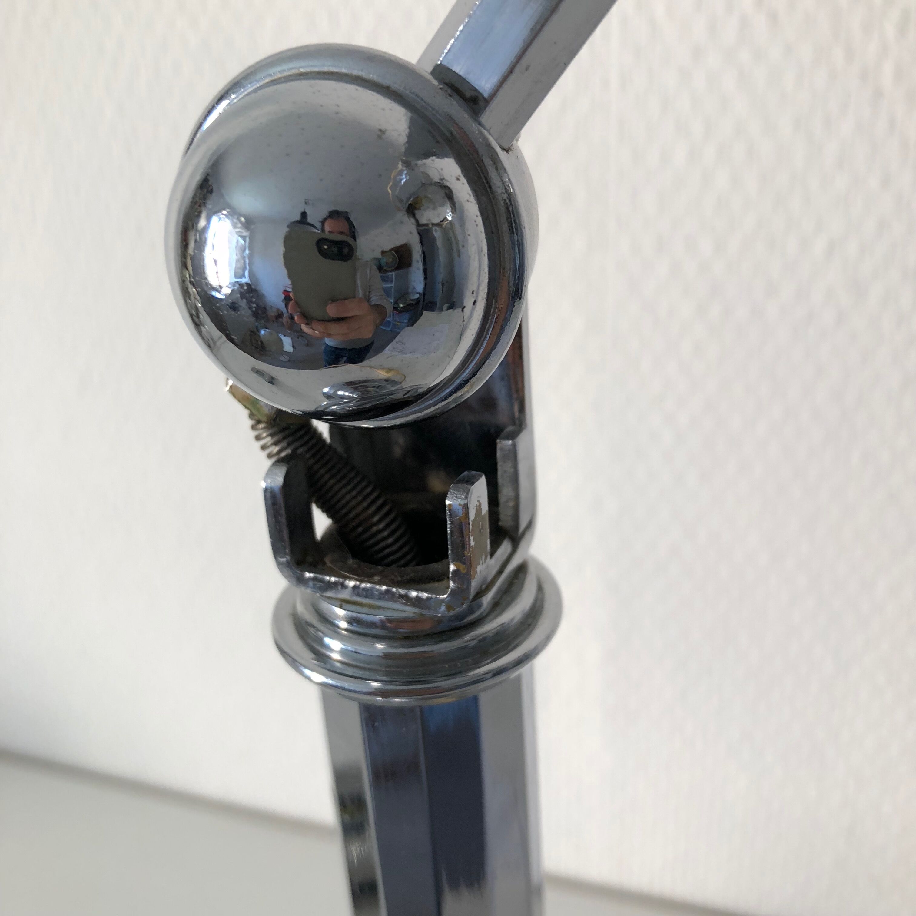 Lamp pirouett deco chrome 1930