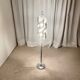 Brushed aluminium floor lamp, Space Age style, 1970s